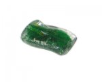 36 x 26mm Green Wavy Rectangle Handmade Lampwork Glass Bead 36 x 26mm Green Wavy Rectangle Handmade Lampwork Glass Bead