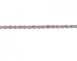 6 x 4mm Plum Faceted Rice Glass Bead, 13" string 6 x 4mm Plum Faceted Rice Glass Bead, 13" string