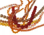 Orange Glass Bead Bundle Orange Glass Bead Bundle