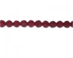 8mm Deep Red Faceted Glass Bead, 14" string 8mm Deep Red Faceted Glass Bead, 14" string