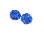 16 - 18mm Blue Hues Faceted Glass Bead, 4 beads 16 - 18mm Blue Hues Faceted Glass Bead, 4 beads