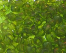 (image for) 6/0 Apple Green Rainbow Luster Glass Seed Bead, 1oz. Bag