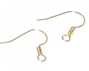 18mm Gold Hook Earwire - approx. 50 earwires