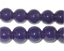 12mm Soft Purple Jade-Style Glass Bead, approx. 18 beads (image for) 12mm Soft Purple Jade-Style Glass Bead, approx. 18 beads