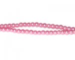 6mm Princess Pink Glass Pearl Bead, approx. 78 beads