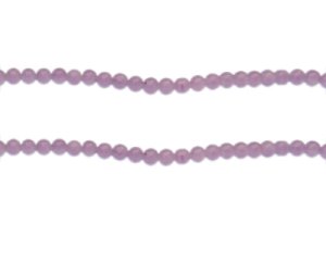 (image for) 4mm Lilac Jade-Style Glass Bead, approx. 100 beads