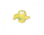 14 x 12mm Yellow Teapot Lampwork Glass Bead, large hole 14 x 12mm Yellow Teapot Lampwork Glass Bead, large hole