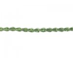 8 x 6mm Pale Green Faceted Glass Drop Bead, 12" string 8 x 6mm Pale Green Faceted Glass Drop Bead, 12" string