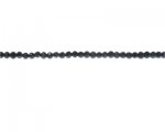 4mm Gunmetal Electroplated Faceted Glass Bead, 12" string 4mm Gunmetal Electroplated Faceted Glass Bead, 12" string