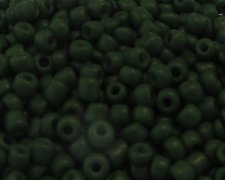 (image for) 11/0 Deep Green Opaque Glass Seed Bead, 1oz. Bag
