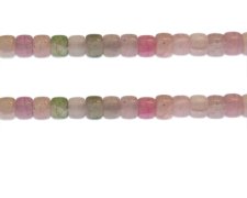 (image for) 8 x 6mm Pink Pastel Rondelle Gemstone-Style Bead, 7.5" string