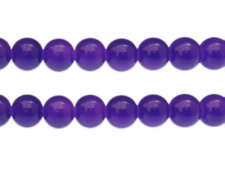 (image for) 12mm Grape Jade-Style Glass Bead, approx. 18 beads