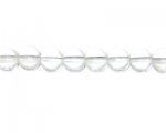 10mm Crystal Pressed Glass Round Bead, 13" string 10mm Crystal Pressed Glass Round Bead, 13" string