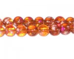12mm Orange Blossom Spray Glass Bead, approx. 18 beads