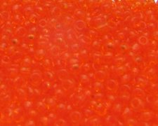 (image for) 11/0 Orange Transparent Glass Seed Bead, 1oz. Bag