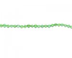 3mm Green Bi-cone Faceted Glass Bead, 2 x 12" strings 3mm Green Bi-cone Faceted Glass Bead, 2 x 12" strings