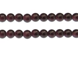 (image for) 10mm Eggplant Gemstone-Style Glass Bead, approx. 17 beads