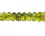 8mm Khaki Marble-Style Glass Bead, approx. 55 beads