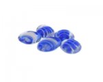 14 - 18mm Blue Pattern Lampwork Glass Bead, 5 beads 14 - 18mm Blue Pattern Lampwork Glass Bead, 5 beads