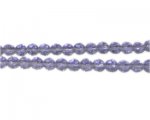 6mm Light Purple Faceted Glass Bead, 13" string 6mm Light Purple Faceted Glass Bead, 13" string