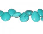 20 x 14mm Turquoise Drop Bead, 5.5" string 20 x 14mm Turquoise Drop Bead, 5.5" string