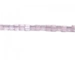 6mm Pink Faceted Cube Glass Bead, 14" string 6mm Pink Faceted Cube Glass Bead, 14" string