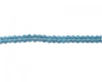 6mm Turquoise Faceted Rondelle Glass Bead, 14" string 6mm Turquoise Faceted Rondelle Glass Bead, 14" string