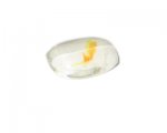 30 x 24mm White Handmade Lampwork Glass Bead 30 x 24mm White Handmade Lampwork Glass Bead