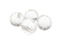 (image for) 18mm Crystal Faceted side-drill Glass Bead, 4 beads, large hole