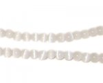 4mm White Round Cat's Eye, approx. 50 beads