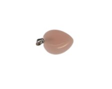 (image for) 20mm Rose Quartz Gemstone Heart Pendant