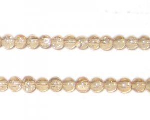 4mm Champagne Crackle Glass Bead, approx. 105 beads