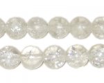10mm Crystal Crackle Bead, 8" string, approx. 21 beads