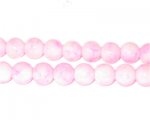 8mm Marble-Style Pink Glass Bead, approx. 52 beads 8mm Marble-Style Pink Glass Bead, approx. 52 beads