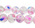12mm Summer Splash Season Glass Beads, approx. 18 beads 12mm Summer Splash Season Glass Beads, approx. 18 beads