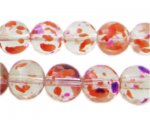 12mm Violet Flame Season Glass Beads, approx. 18 beads 12mm Violet Flame Season Glass Beads, approx. 18 beads