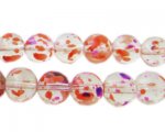10mm Violet Flame Season Glass Beads, approx. 22 beads 10mm Violet Flame Season Glass Beads, approx. 22 beads