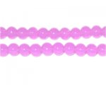 6mm Violet Jade-Style Glass Bead, approx. 71 beads
