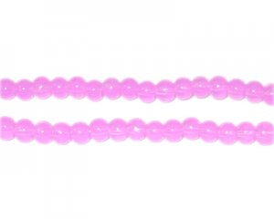 4mm Violet Jade-Style Glass Bead, approx. 100 beads