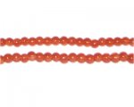 4mm Burnt Orange Jade-Style Glass Bead, approx. 105 beads 4mm Burnt Orange Jade-Style Glass Bead, approx. 105 beads