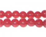 10mm Tomato Jade-Style Glass Bead, approx. 21 beads 10mm Tomato Jade-Style Glass Bead, approx. 21 beads