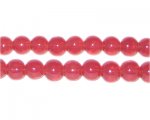 8mm Tomato Jade-Style Glass Bead, approx. 55 beads 8mm Tomato Jade-Style Glass Bead, approx. 55 beads