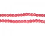 4mm Tomato Jade-Style Glass Bead, approx. 105 beads