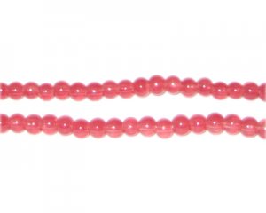 Tomato Jade Style Glass Round 4mm Beads B5723 Qty One Strand
