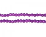 4mm Purple Jade-Style Glass Bead, approx. 105 beads