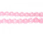 8mm Soft Rose Jade-Style Glass Bead, approx. 55 beads 8mm Soft Rose Jade-Style Glass Bead, approx. 55 beads