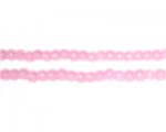 4mm Soft Rose Jade-Style Glass Bead, approx. 105 beads 4mm Soft Rose Jade-Style Glass Bead, approx. 105 beads