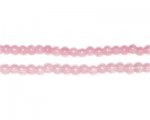 4mm Soft Plum Jade-Style Glass Bead, approx. 105 beads