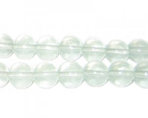 10mm Sea Glass Jade-Style Glass Bead, approx. 21 beads