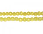 6mm Citrine Jade-Style Glass Bead, approx. 77 beads